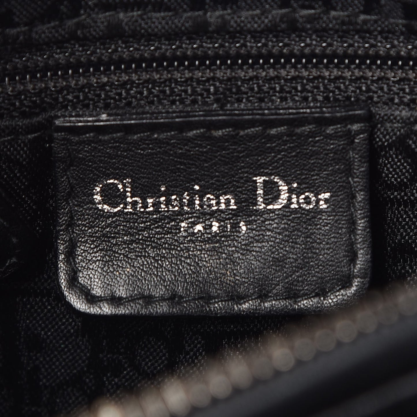 Suede Cannage Medium Lady Dior Black