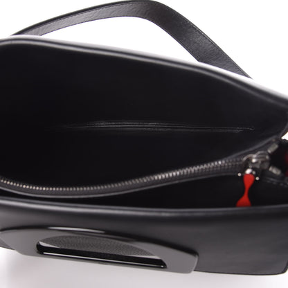 Christian Louboutin Calf Hair Leopard Print Passage Messenger Bag Black 6 of 10
