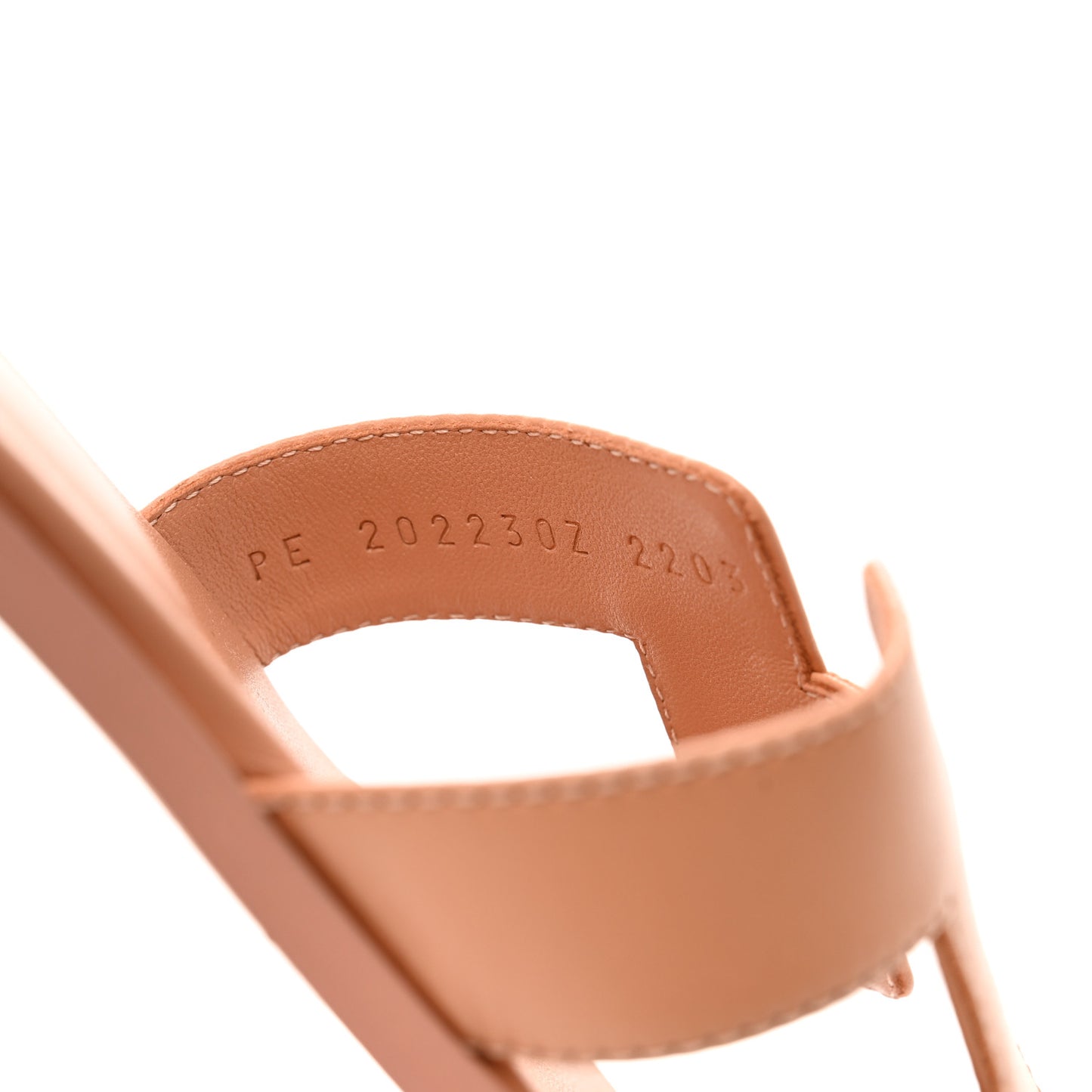 Box Calfskin Oran Sandals 37 Granit Rose