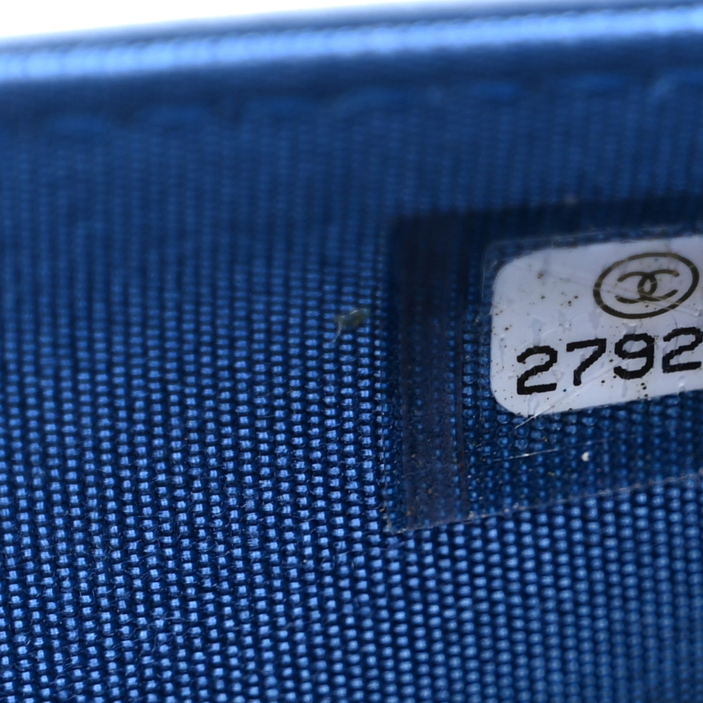 Caviar Quilted Boy Wallet On Chain WOC Blue