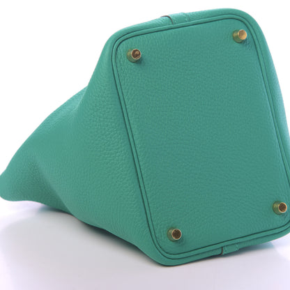 Hermes Taurillon Clemence Picotin Lock 18 PM Vert Verone 9 of 11