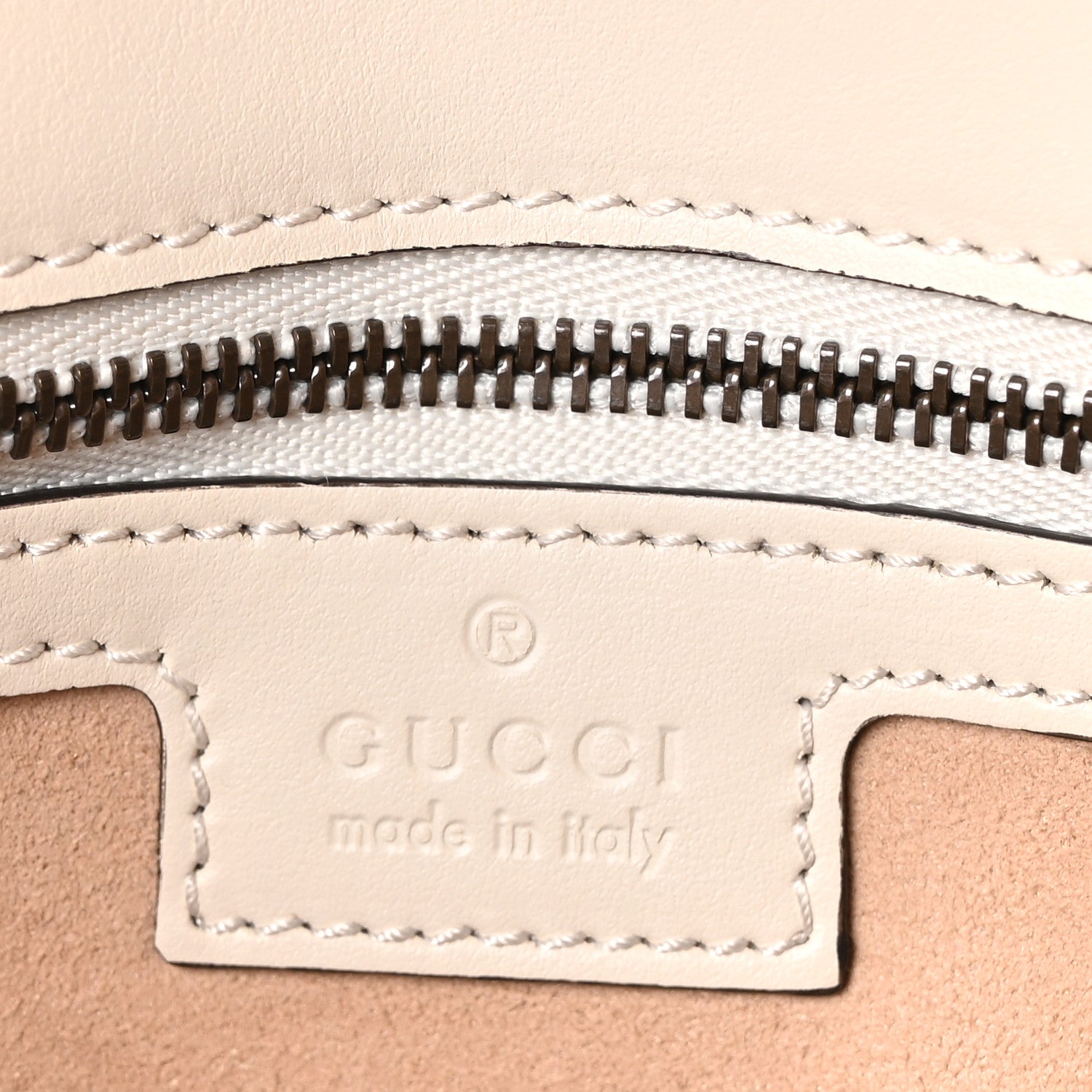 Gucci Calfskin Matelasse Small GG Marmont Shoulder Bag White