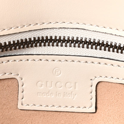 Gucci Calfskin Matelasse Small GG Marmont Shoulder Bag White 6 of 10