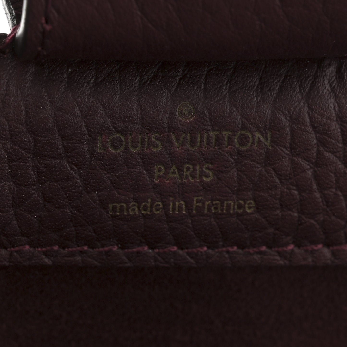 Damier Ebene Cuir Taurillon Brittany Bordeaux