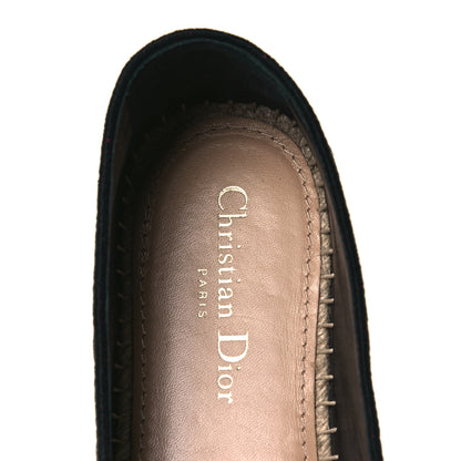 Christian Dior Cotton Embroidered Leopard Print Granville Espadrille 40 Red 7 of 9