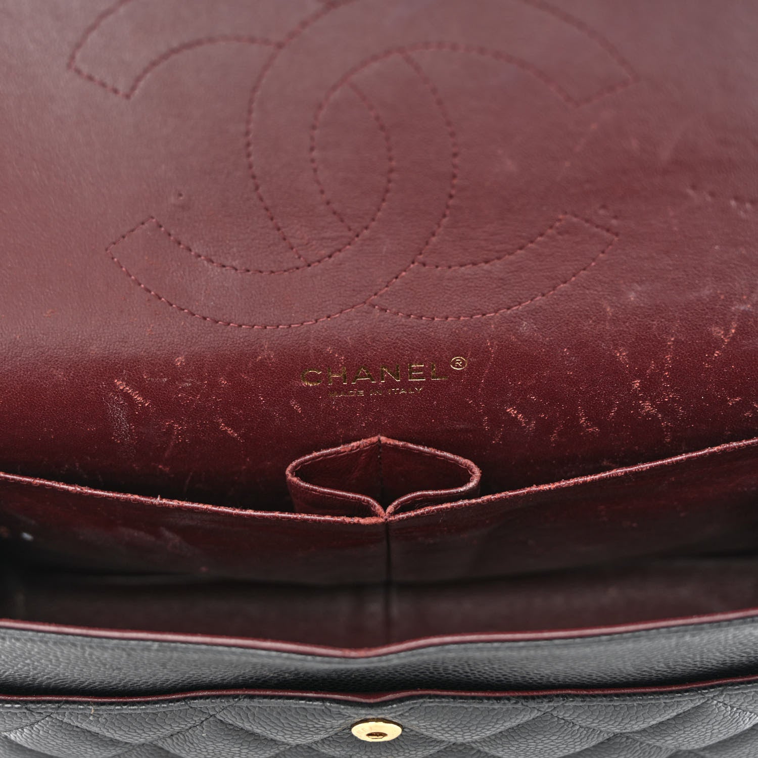 Chanel Caviar Quilted Jumbo Double Flap Black 8 of 19