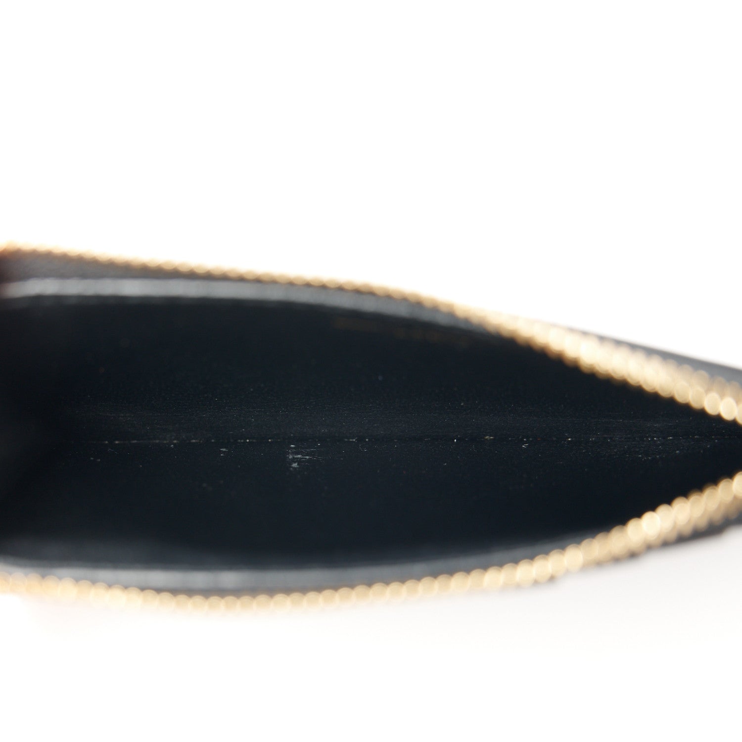 Saint Laurent Grained Calfskin Monogram 5 Fragments Zip Pouch Card Holder Black 5 of 8