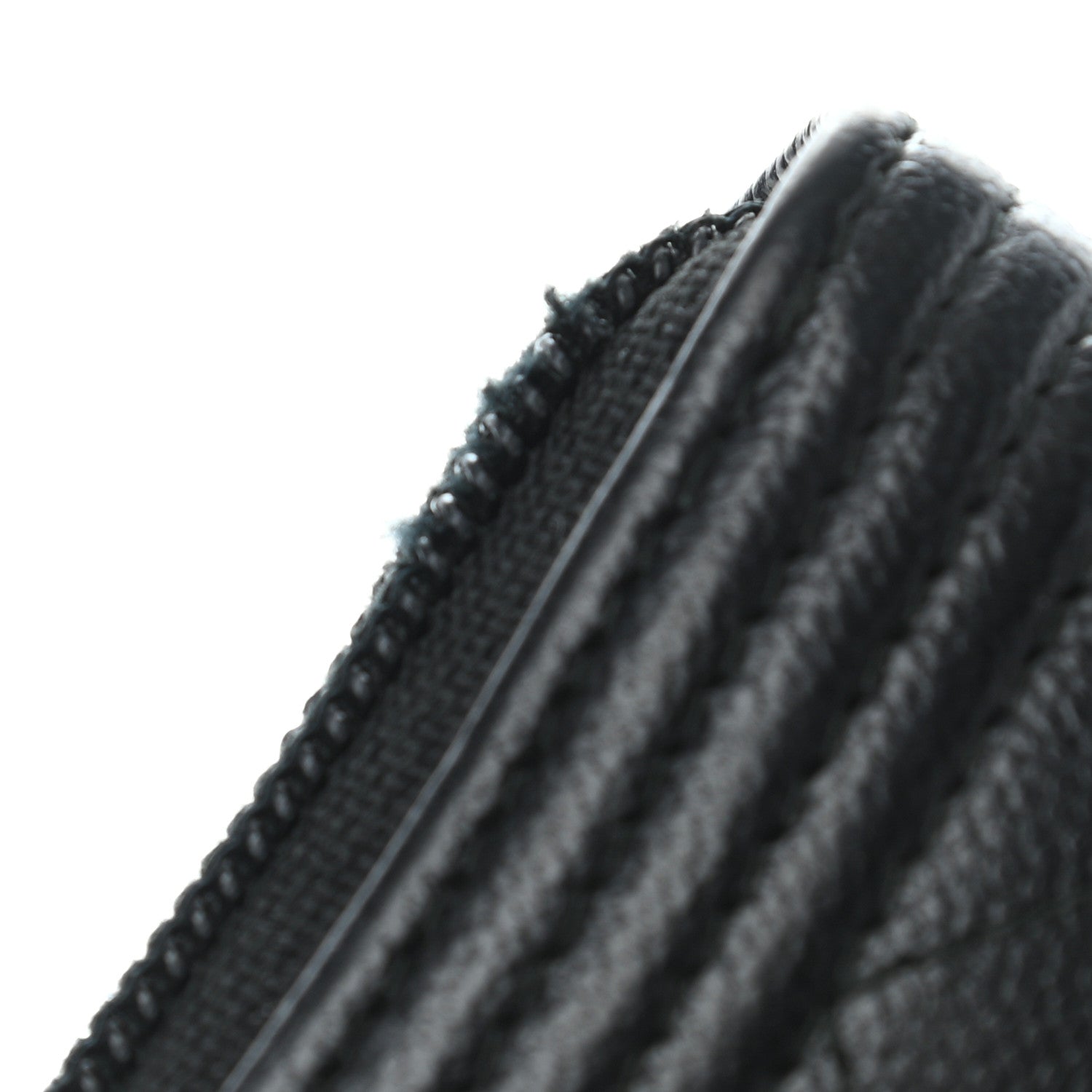 Chanel Caviar Quilted Boy Zip Around Coin Purse Wallet Black 8 of 10