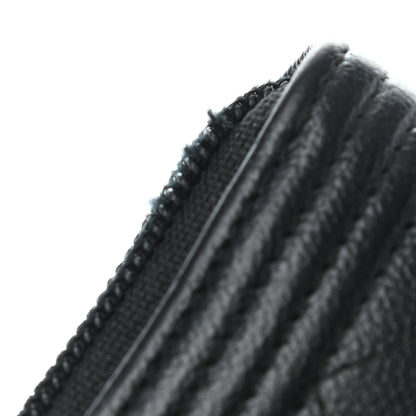 Chanel Caviar Quilted Boy Zip Around Coin Purse Wallet Black 8 of 10