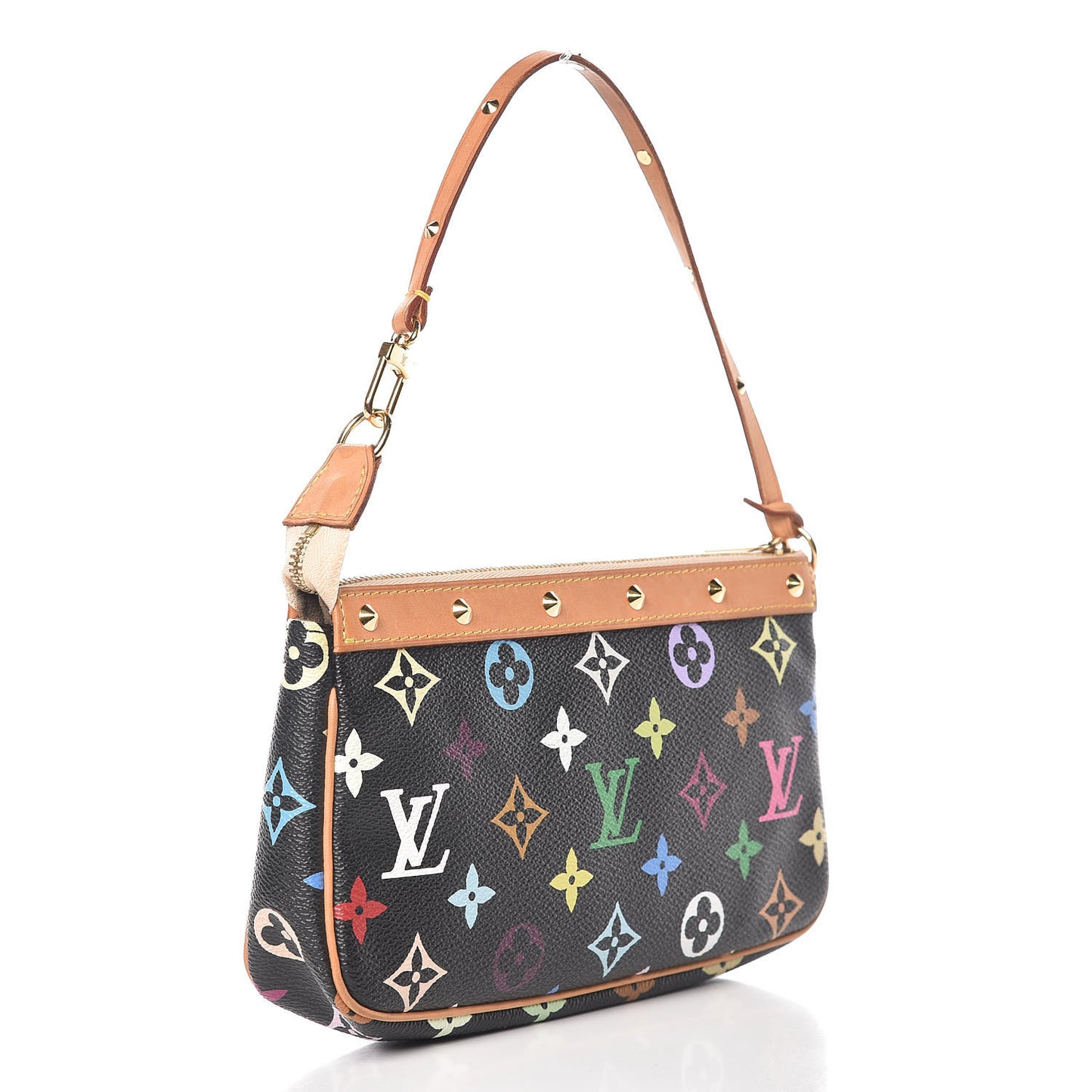 Monogram Multicolor Pochette Accessories Black