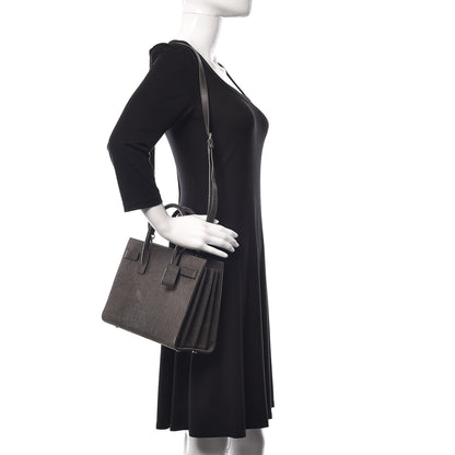 Saint Laurent Crocodile Embossed Nubuck Baby Sac De Jour Dark Anthracite 2 of 12