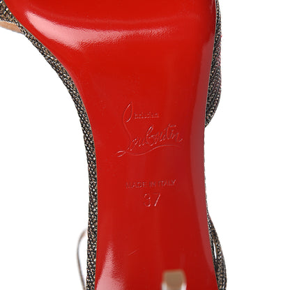 Christian Louboutin Glitter Chain Fliketta 85 Pumps 37 Roche 5 of 6