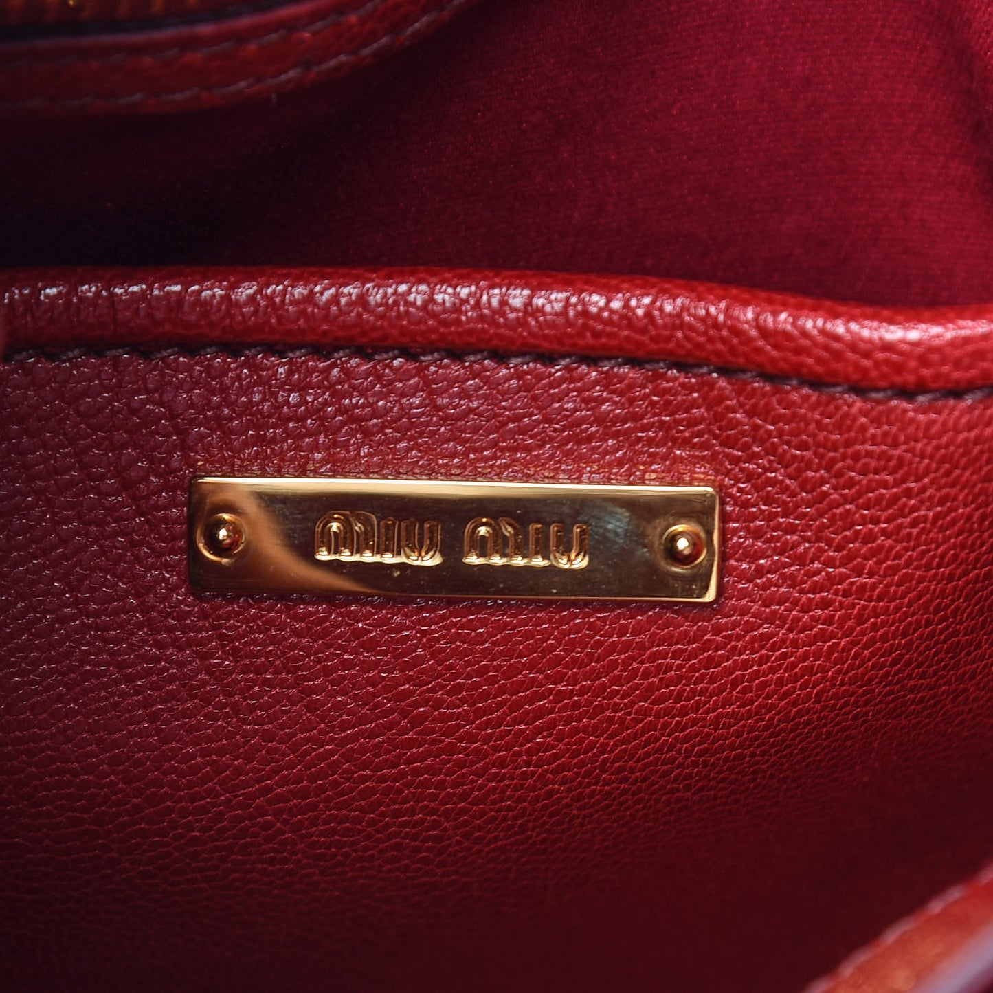 Goatskin Madras Crossbody Bag Mandarino Rubino