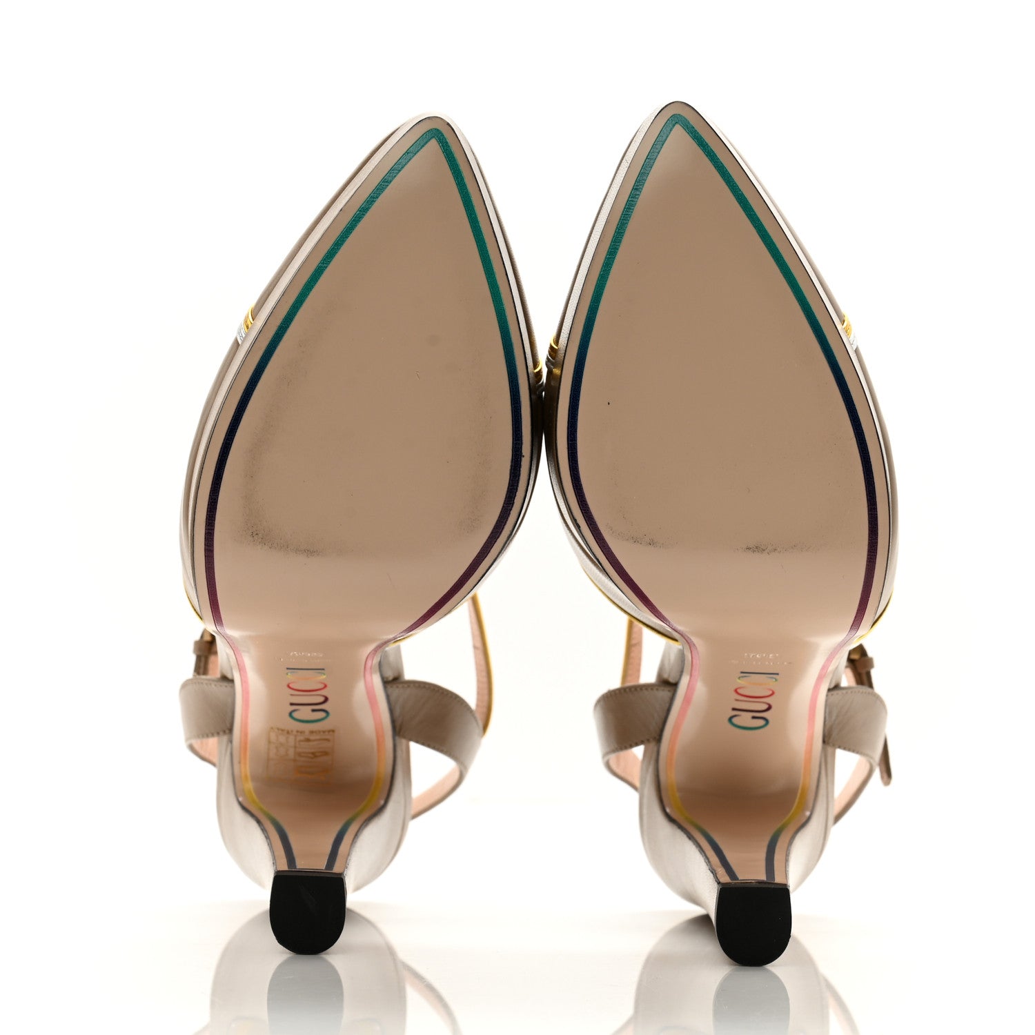 Gucci Malaga Kid Nappa Silk Sandals 39.5 Brown Teak 7 of 11