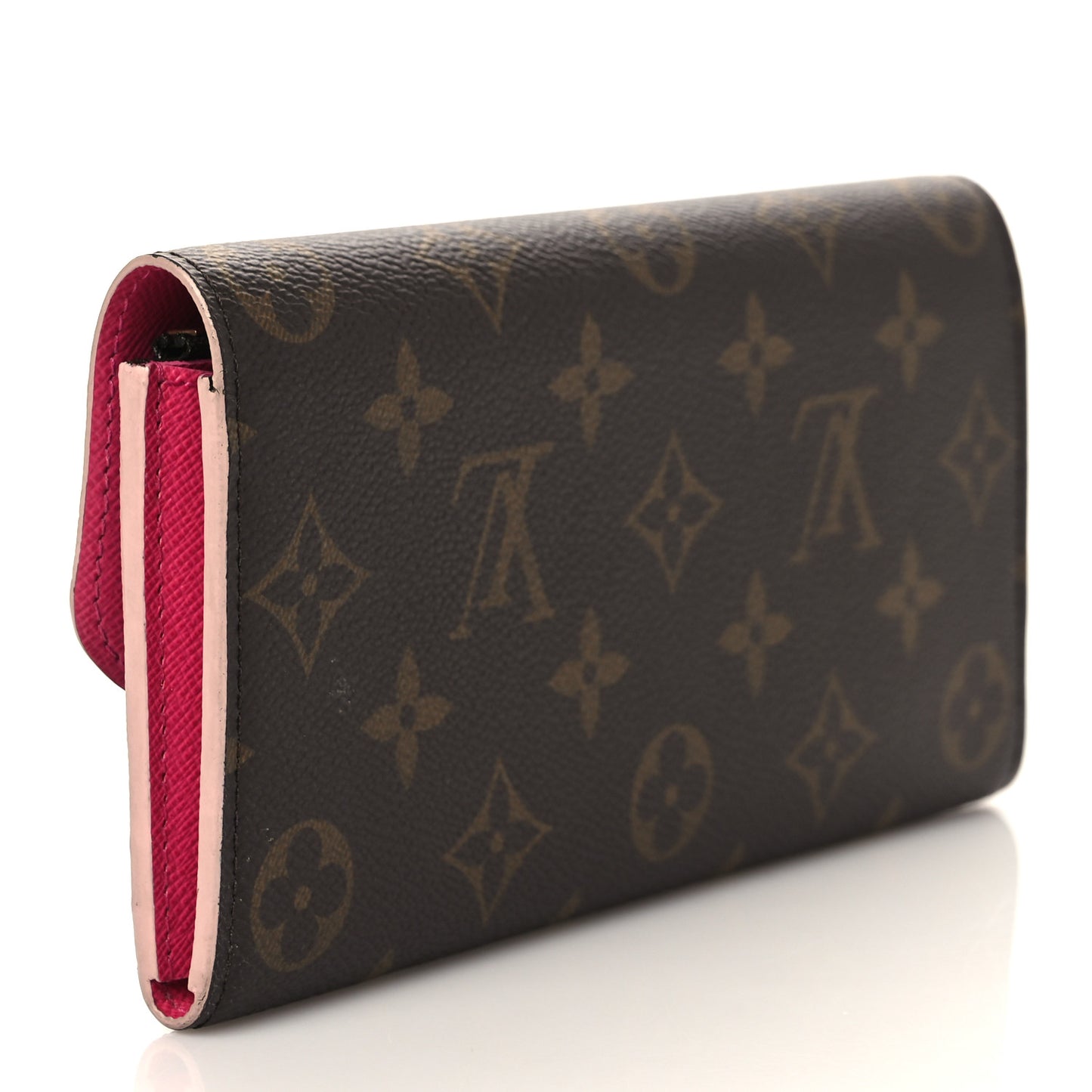 Monogram Bloom Flower Emilie Wallet Fuchsia