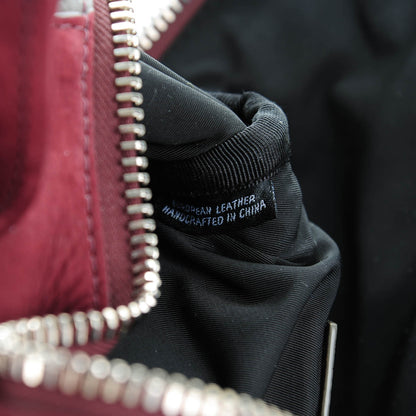 Alexander Wang Nubuck Soft Pebbled Calfskin Mini Rockie Beet Stone Rhodium Hardware 8 of 8