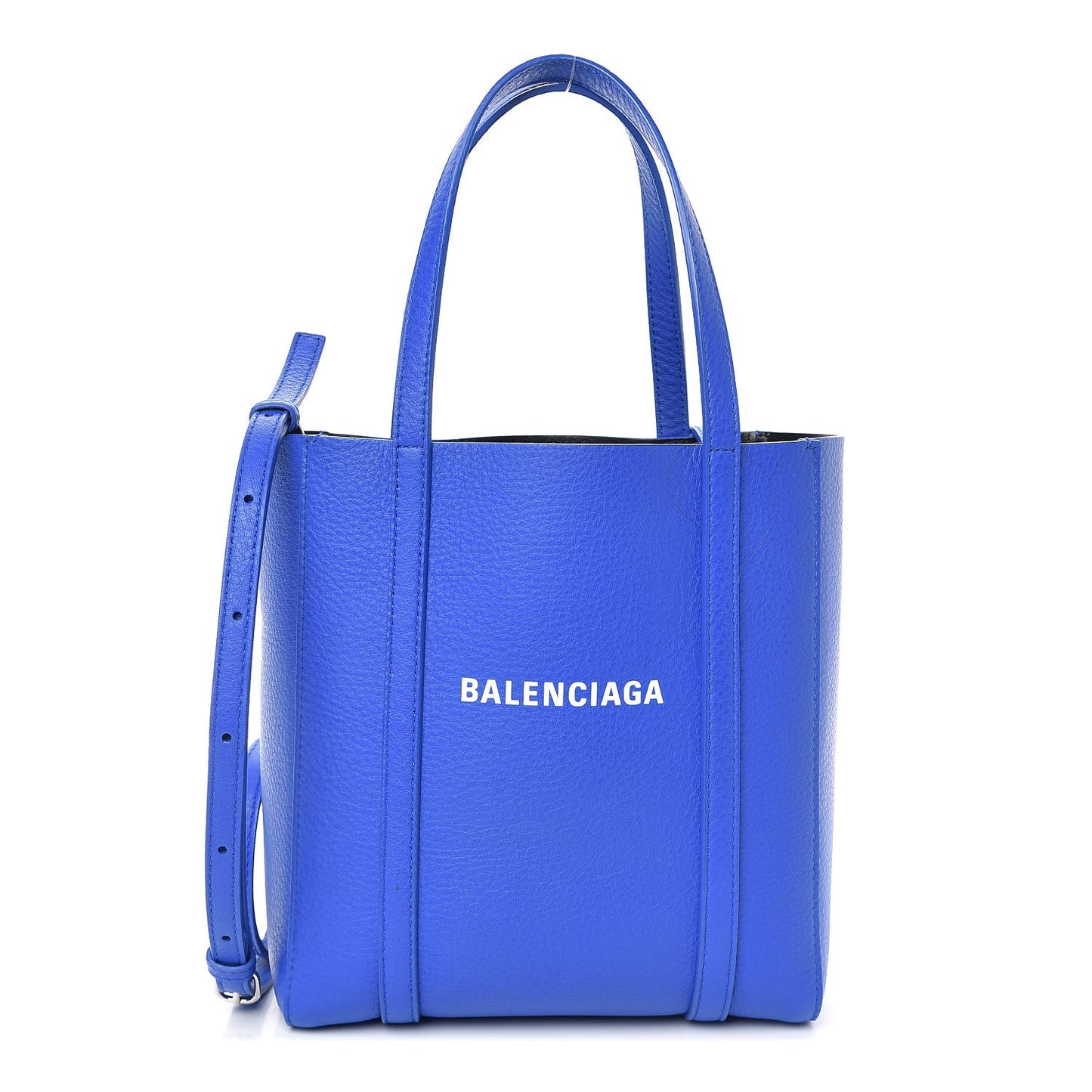 Smooth Calfskin Double Sided XXS Everyday Tote Bleu Prim Black