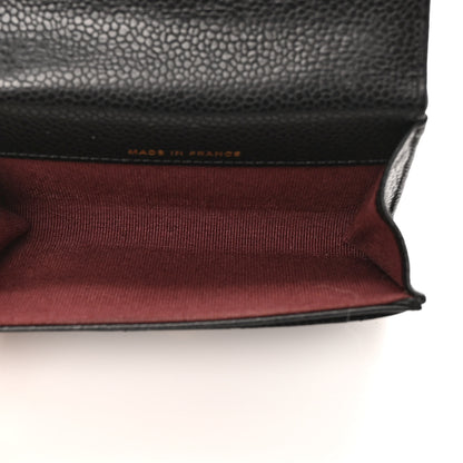Chanel Caviar Quilted Flap Card Holder Wallet Black 5 of 7