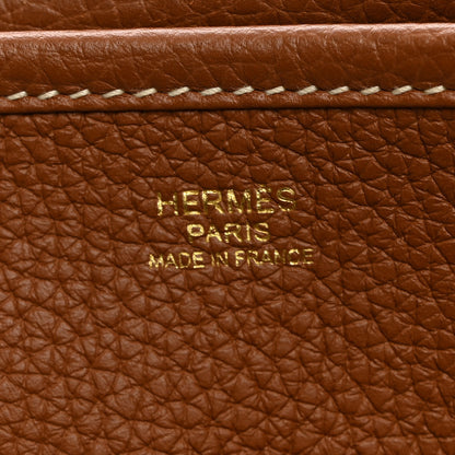 Hermes Taurillon Clemence Evelyne III PM Gold 6 of 10