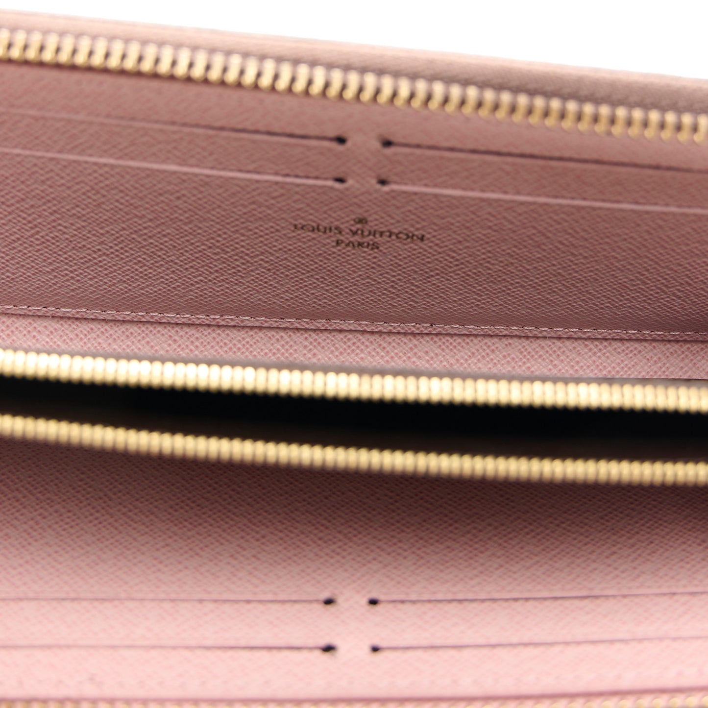 Monogram Clemence Wallet Rose Ballerine