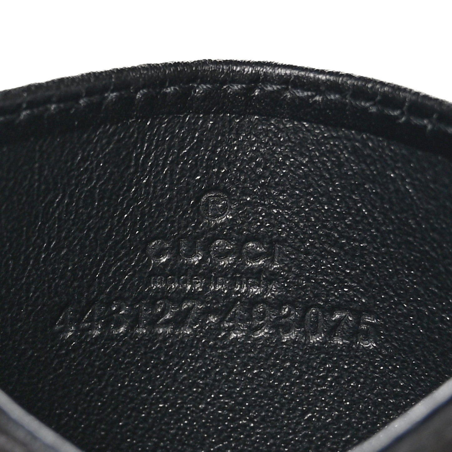 Calfskin Matelasse GG Marmont Card Holder Black