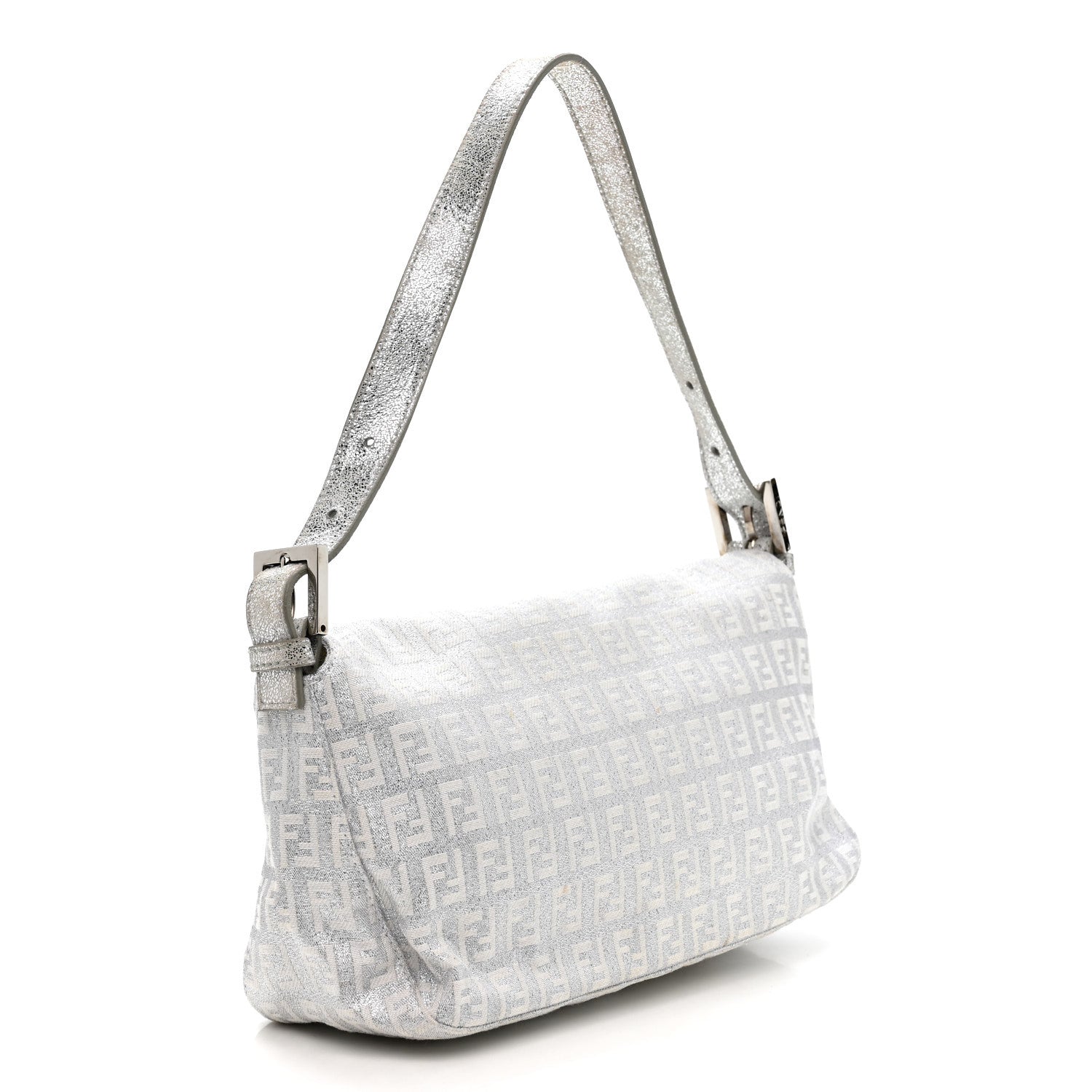 Fendi Metallic Zucchino Baguette Silver 1845944 – FASHIONPHILE