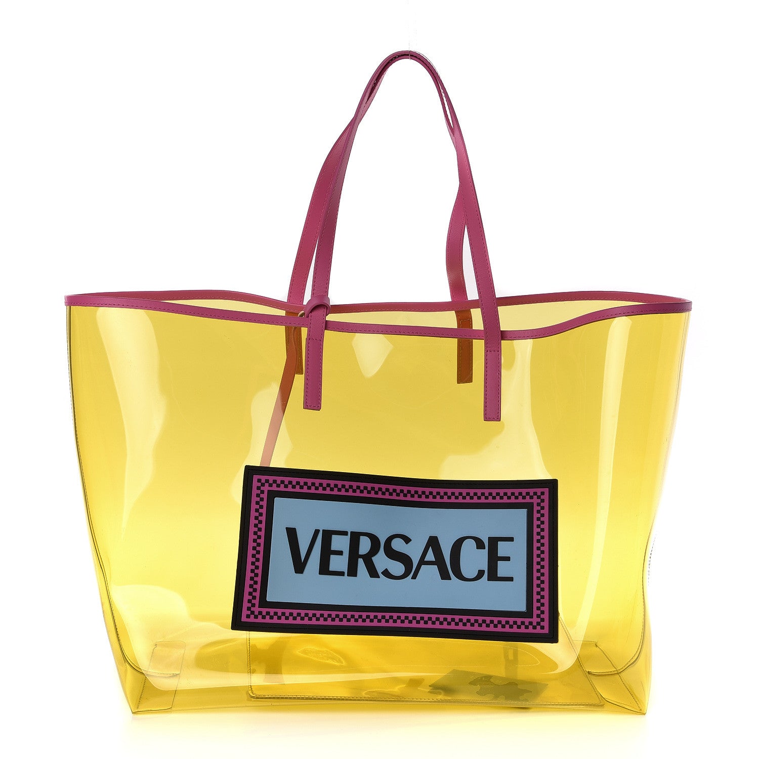 Versace Vinyl Calfskin 90s Logo Tote Multicolor 3 of 11