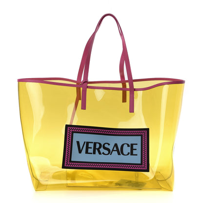 Versace Vinyl Calfskin 90s Logo Tote Multicolor 3 of 11