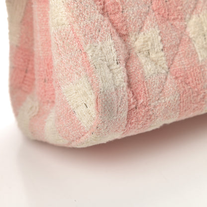 Chanel Tweed Quilted Small Just Mademoiselle Bowling Bag Pink White 12 of 12
