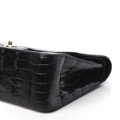Chanel Alligator Jumbo Double Flap Black 7 of 15