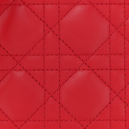 Christian Dior Lambskin Cannage Medium Lady Dior Red 8 of 12