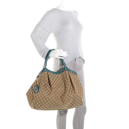 Gucci Monogram Large Sukey Tote Turquoise 2 of 7