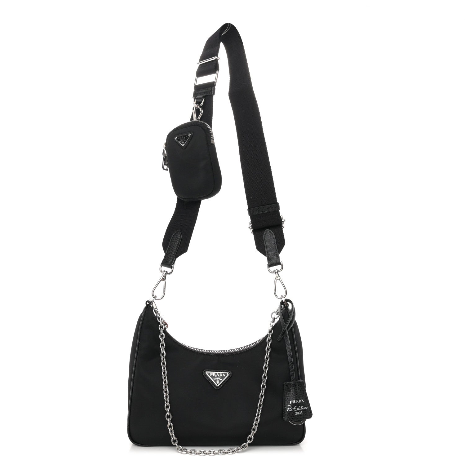 Prada Nylon Re-Edition 2005 Shoulder Bag Black 1 of 10