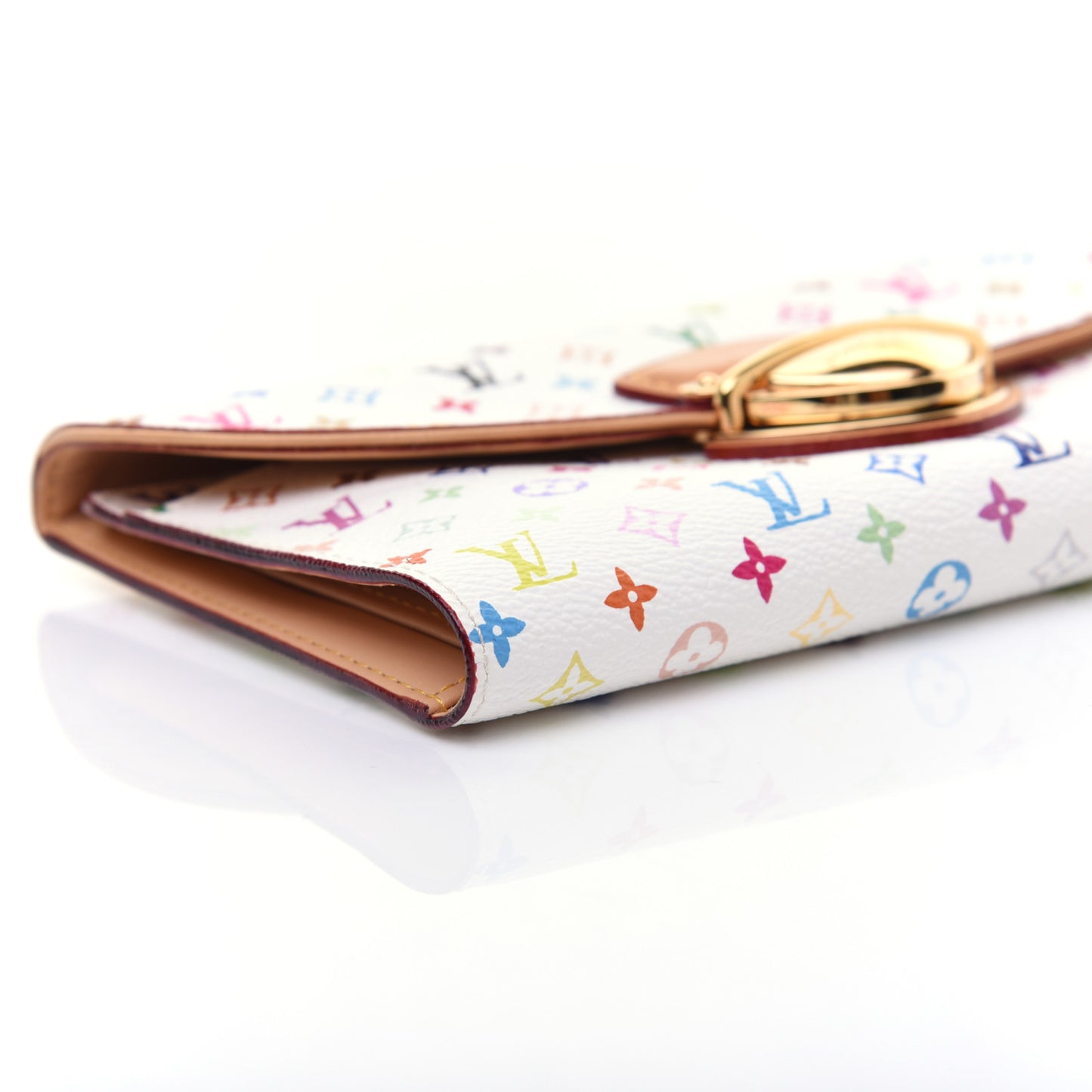 Monogram Multicolor Eugenie Wallet White