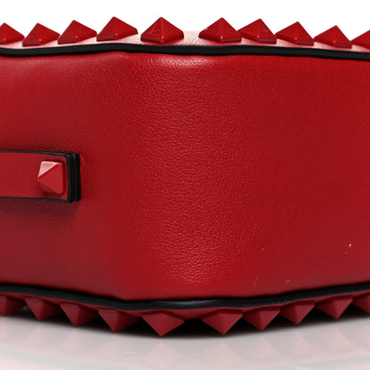 Valentino Garavani Calfskin Monochrome Rockstud Camera Crossbody Bag Rosso Valentino 7 of 8