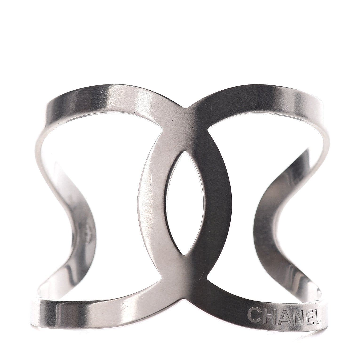 Chanel Metal CC Cuff Silver 1 of 3