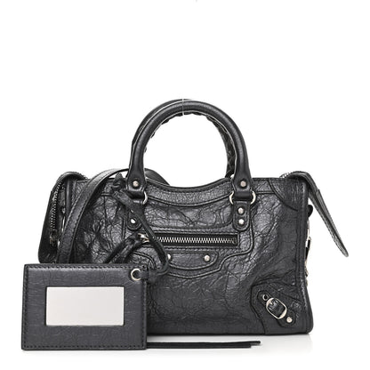 Balenciaga Agneau Classic Silver Hardware Nano City Anthracite 1 of 10