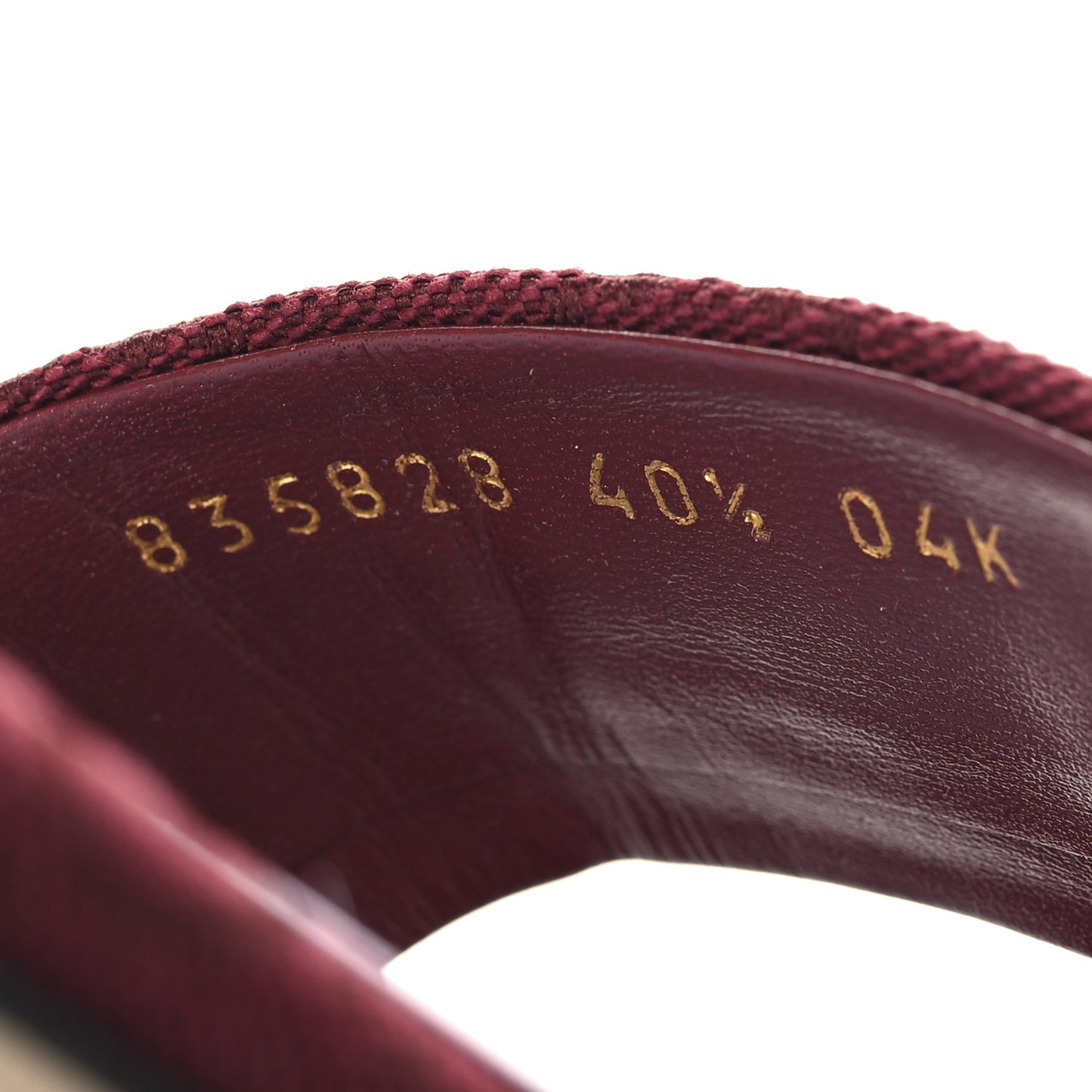 Canvas GG Monogram Horsebit Flat Slide Sandals 40.5 Rosso Ancora