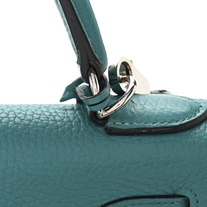 Hermes Taurillon Clemence Kelly Retourne 28 Turquoise 13 of 15