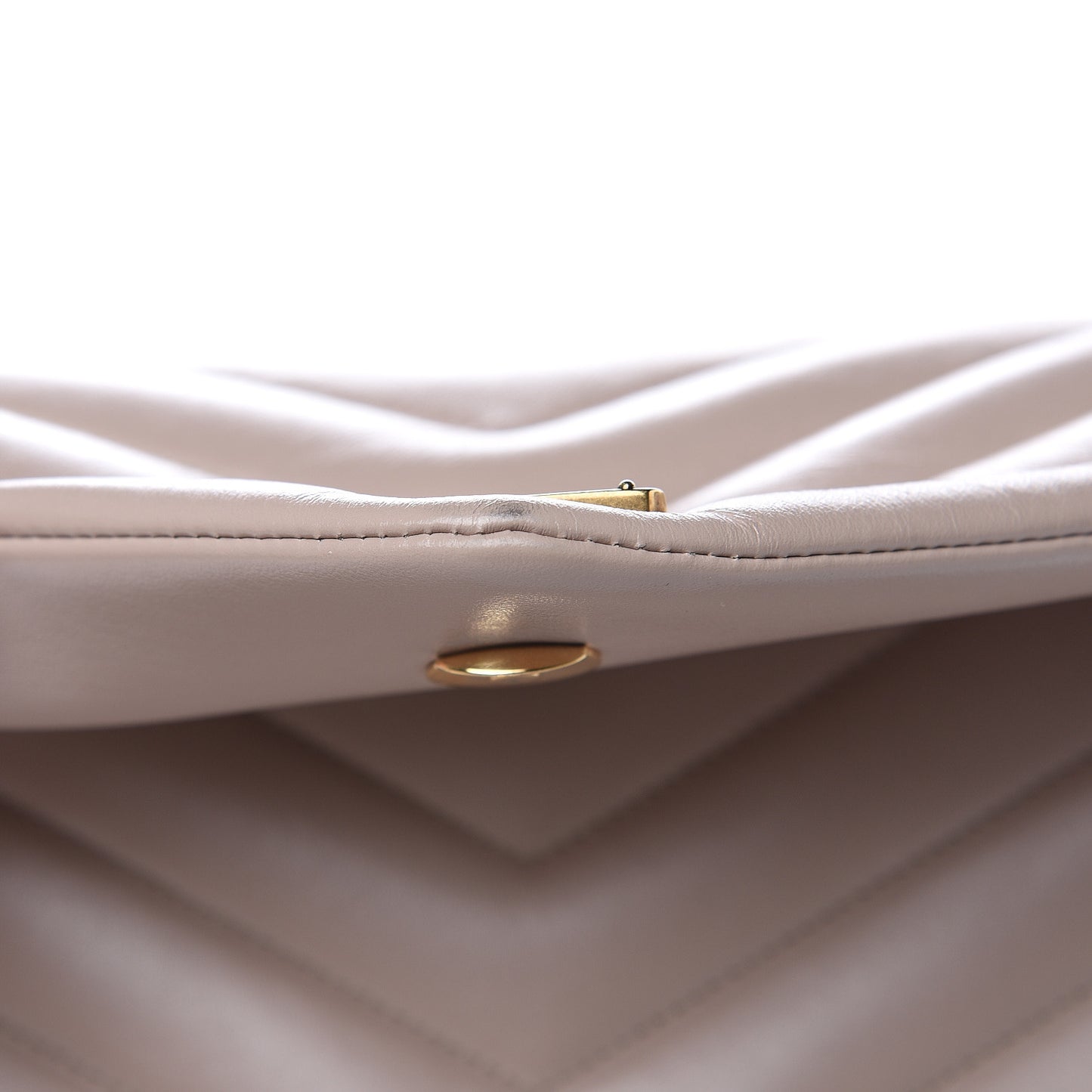 Calfskin Y Quilted Monogram Medium Loulou Chain Satchel Light Natural