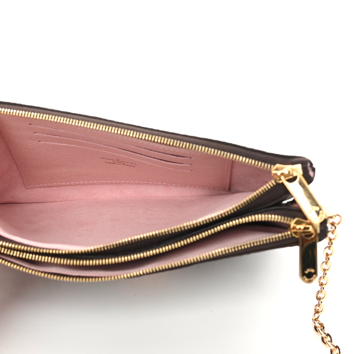 Louis Vuitton Monogram 2020 Christmas Animation Big Wheel Double Zip Pochette Rose Ballerine 5 of 12