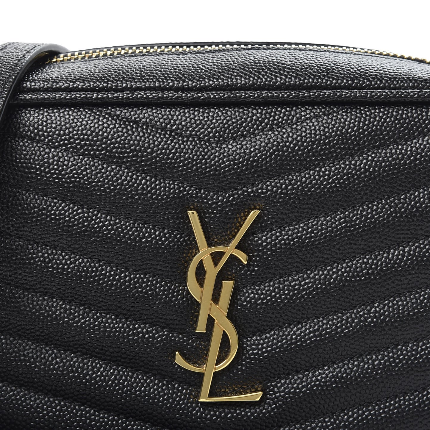 Grain De Poudre Matelasse Monogram Mini Lou Camera Bag Black