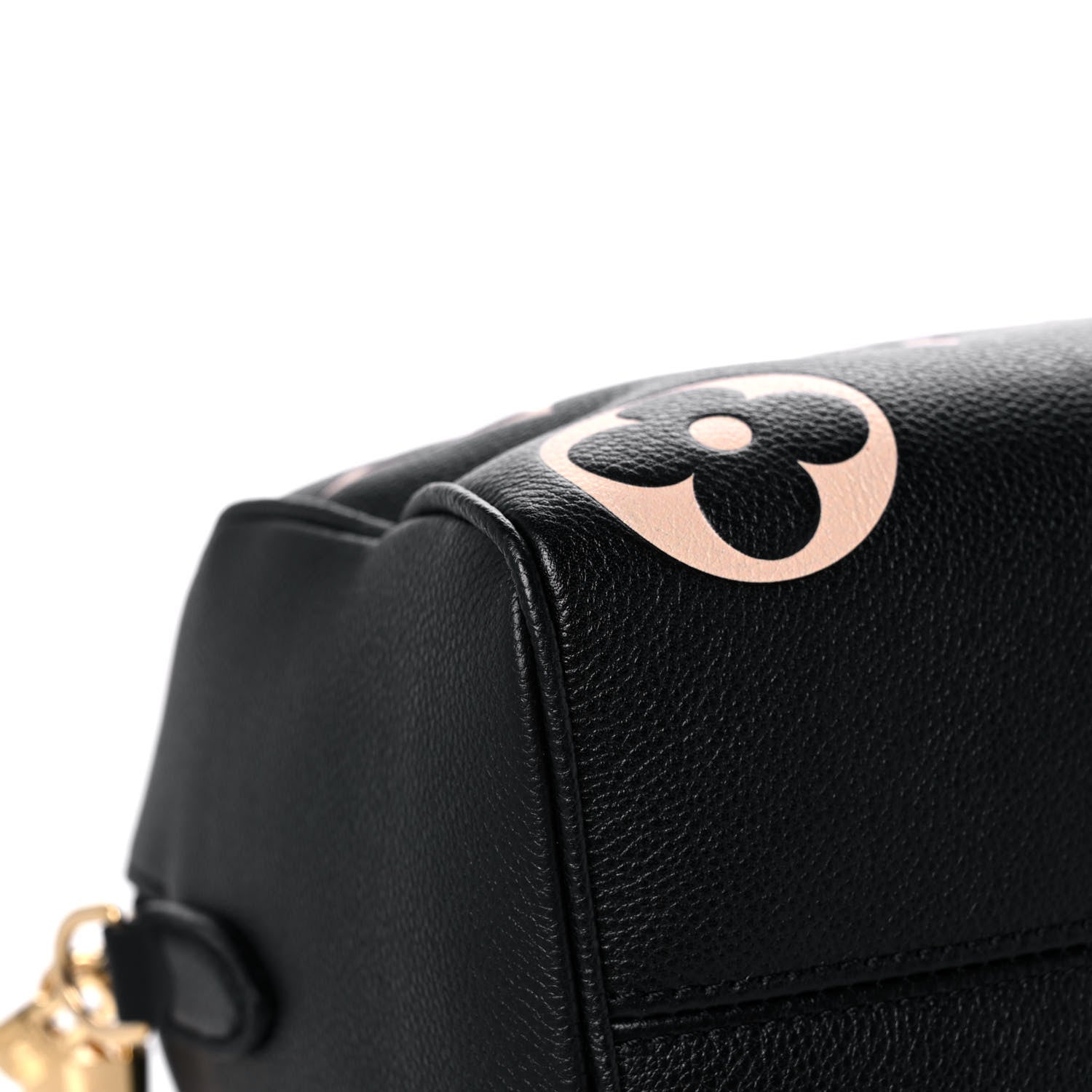 Louis Vuitton Empreinte Monogram Giant Speedy Bandouliere 25 Black Beige 6 of 12