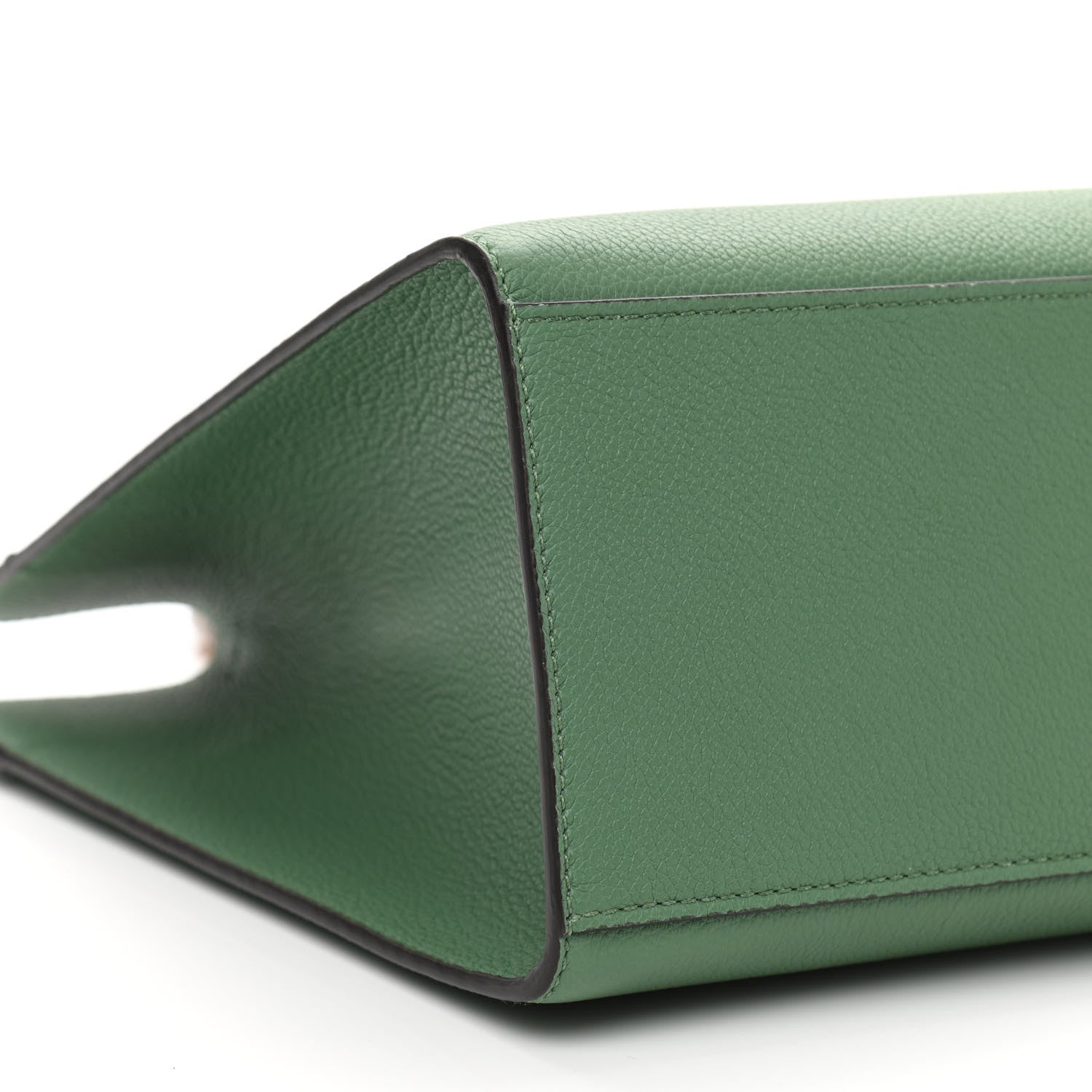 Fendi Vitello Cher Plexiglass Logo Debossed Medium Fendi Sunshine Shopper Tote Verde Islanda 9 of 10