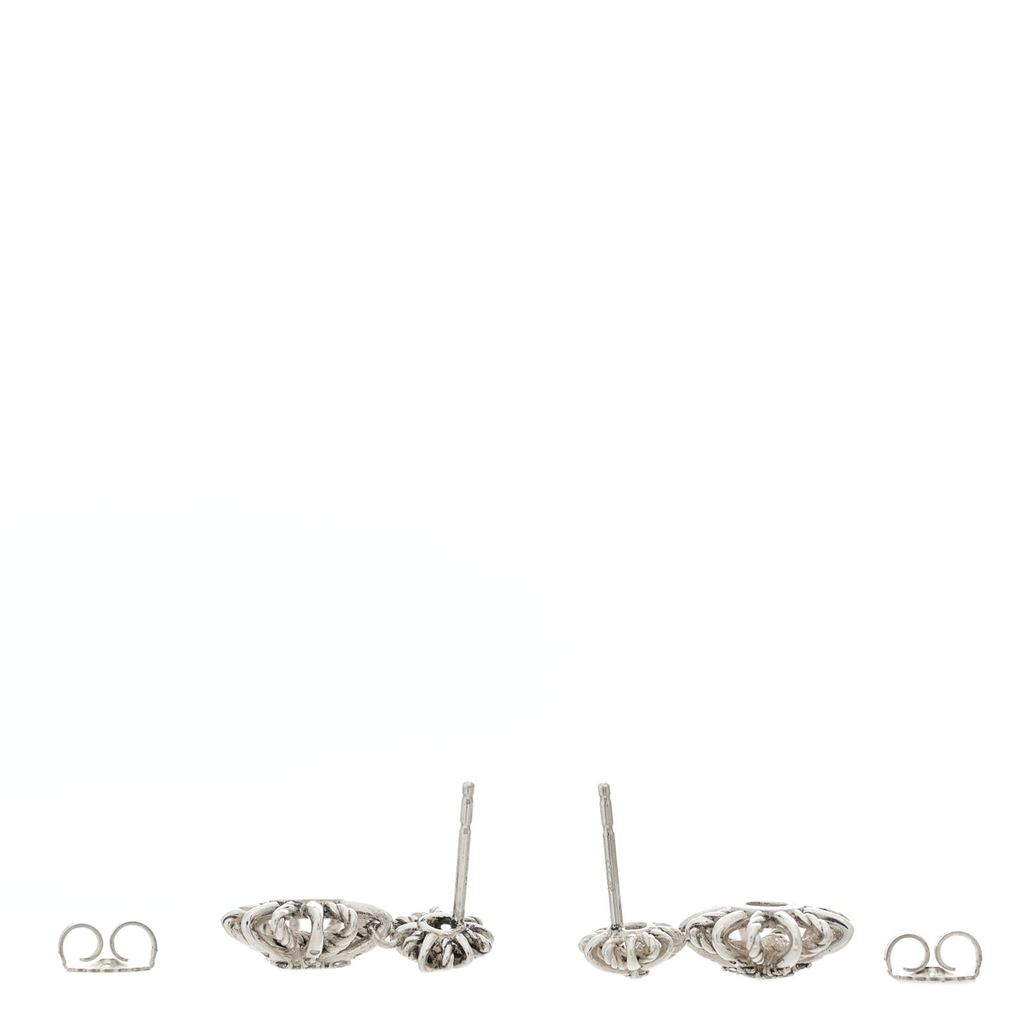 Sterling Silver Diamond Starburst Double Drop Earrings