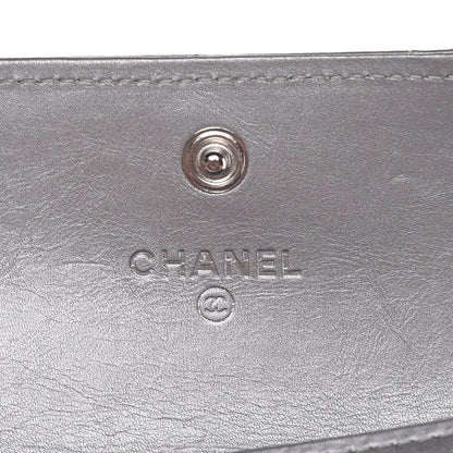 Chanel Metallic Calfskin Quilted Palette Card Holder Silver 8 of 18
