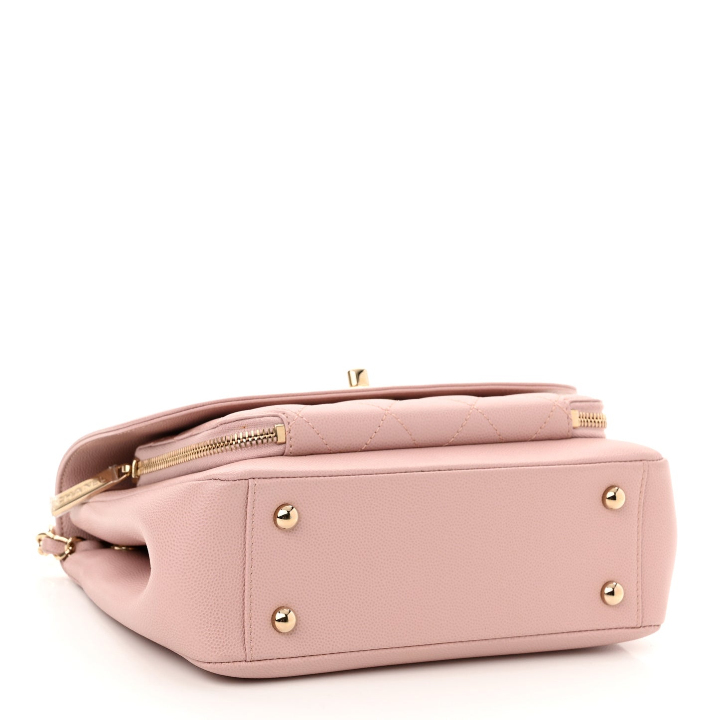 Caviar Quilted Medium Business Affinity Flap Light Pink