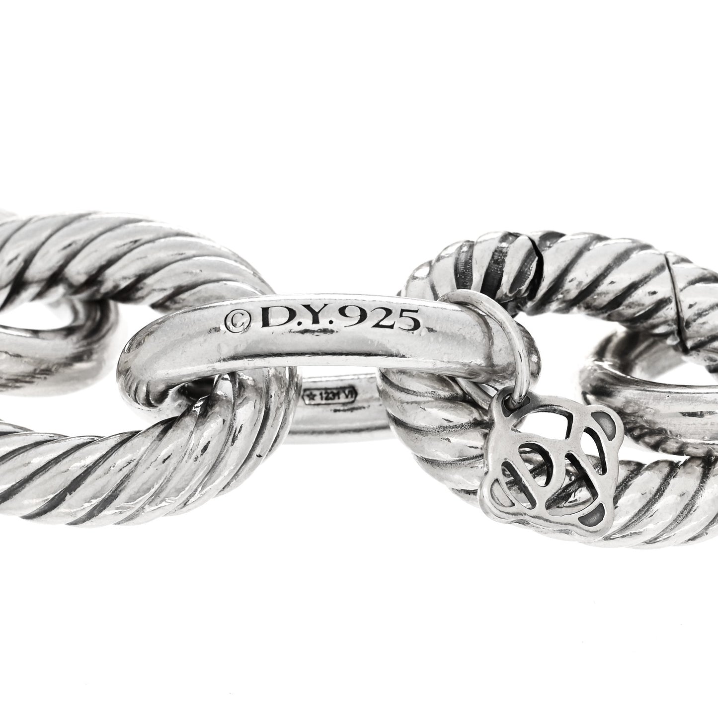 Sterling Silver 18K Yellow Gold 19mm Extra Large Oval Link Bracelet