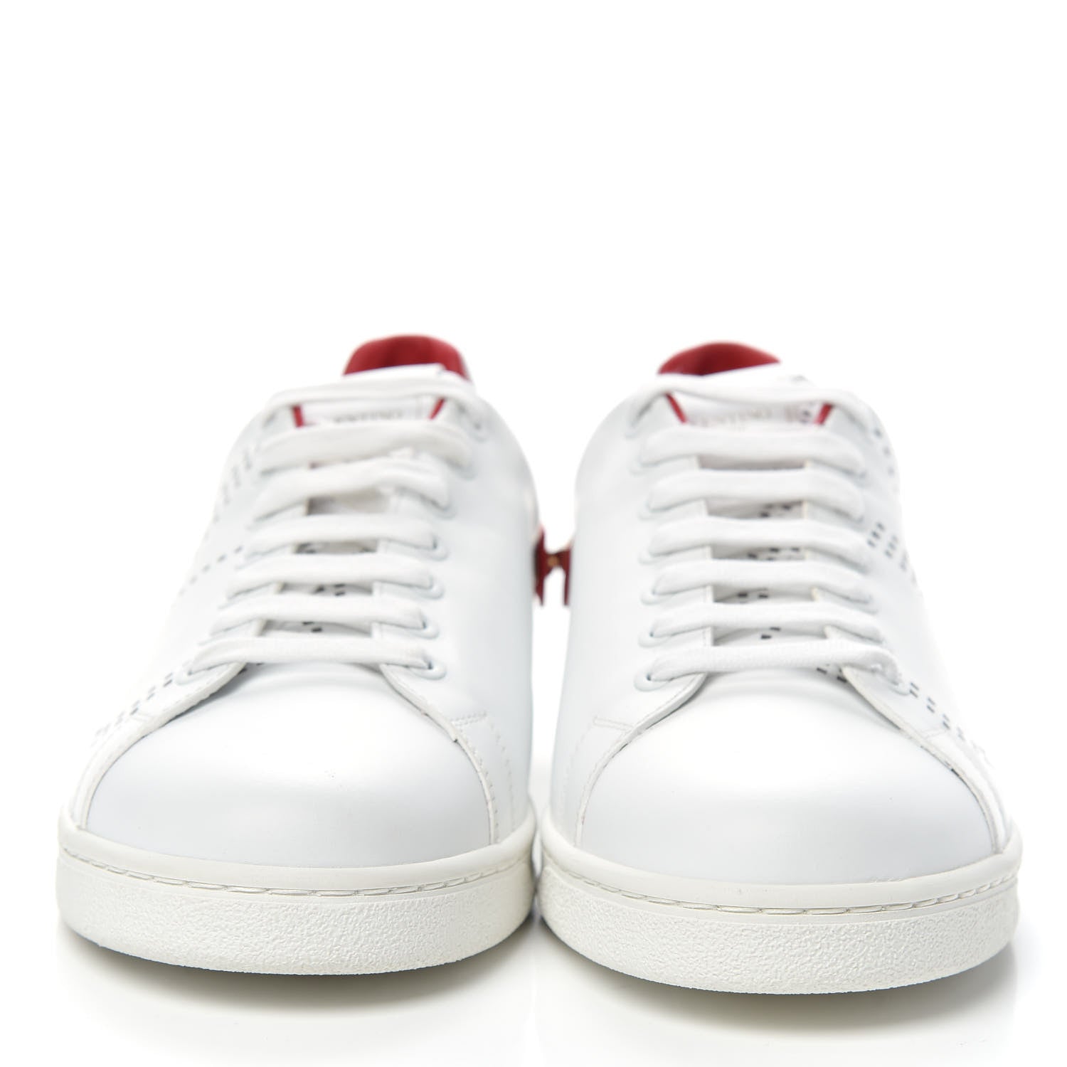 Valentino Garavani Calfskin Mens Backnet Sneakers 41 White Rosso Valentino 2 of 10