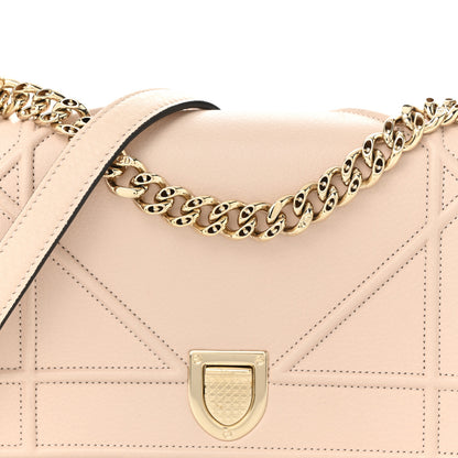 Christian Dior Grained Calfskin Small Diorama Flap Bag Nude 7 of 9